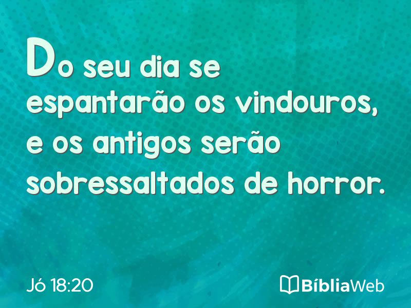 Jó 18:20 em imagem para compartilhar