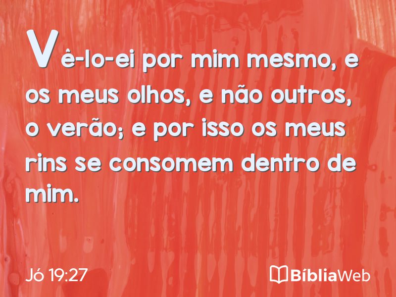 Jó 19:27 em imagem para compartilhar