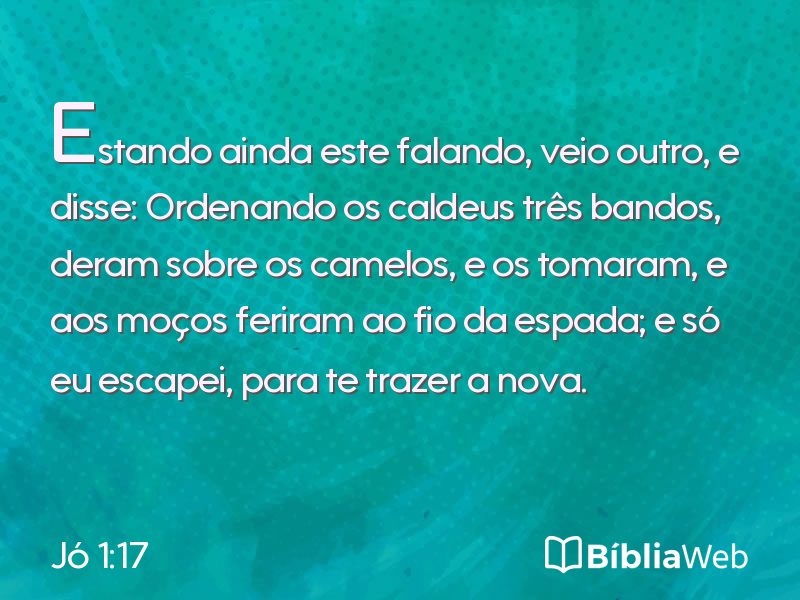 Jó 1:17 em imagem para compartilhar
