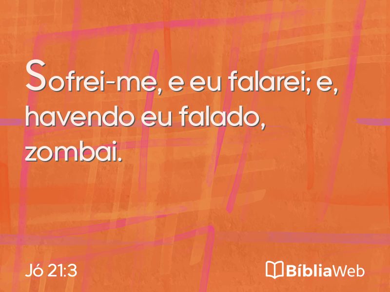 Jó 21:3 em imagem para compartilhar