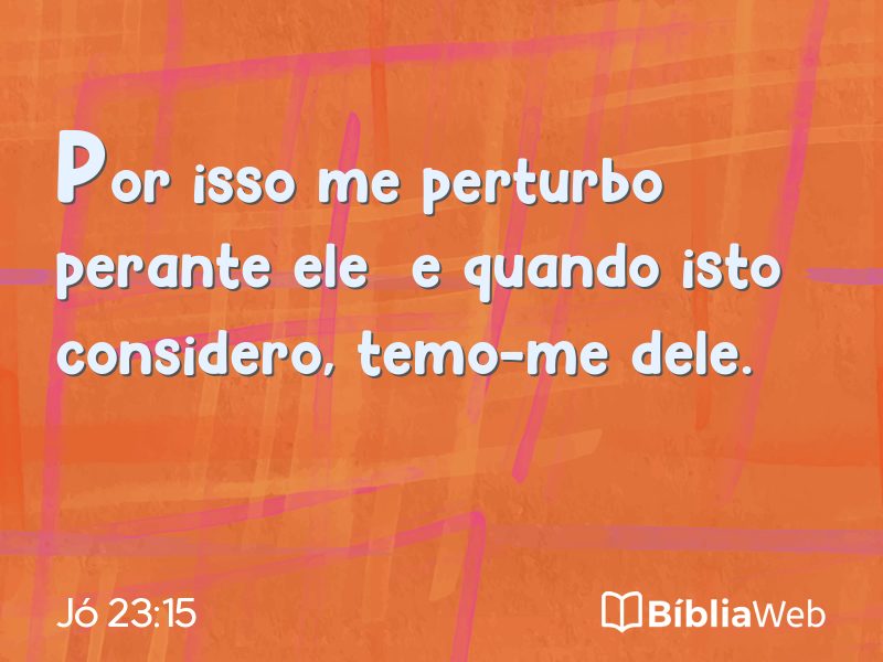 Jó 23:15 em imagem para compartilhar
