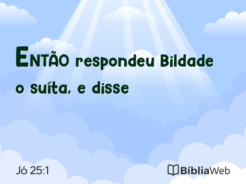 Jó 25:1 em imagem para compartilhar