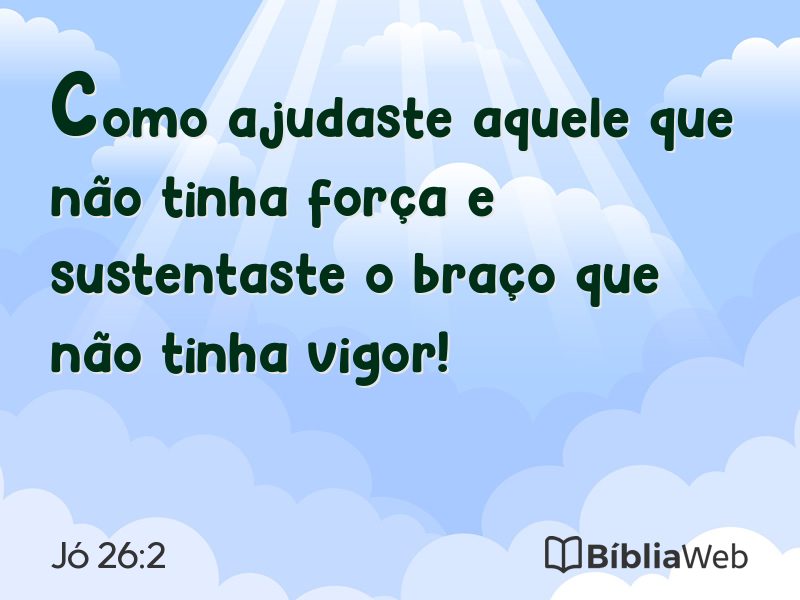Jó 26:2 em imagem para compartilhar