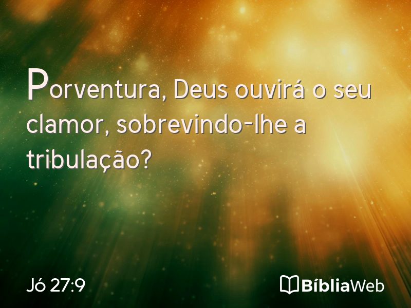 Jó 27:9 em imagem para compartilhar