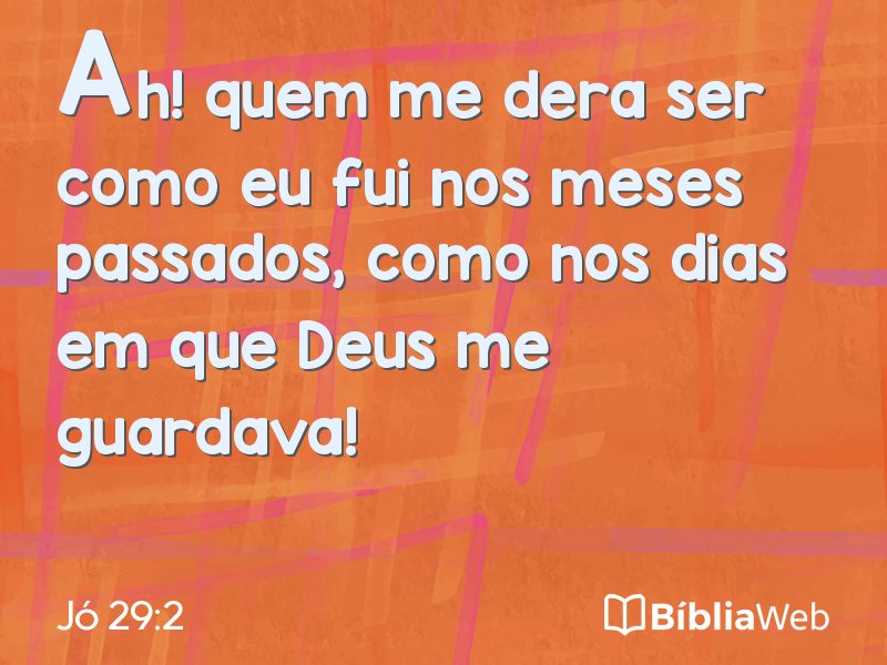 Jó 29:2 em imagem para compartilhar