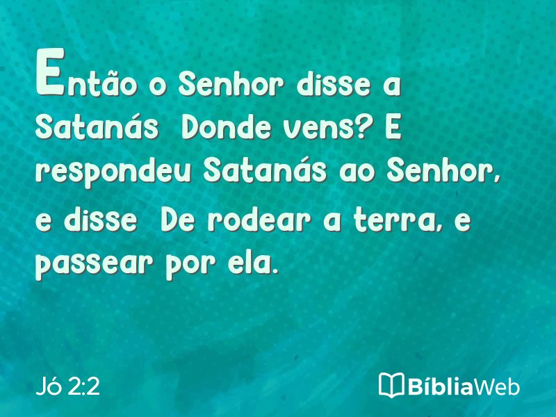 Jó 2:2 em imagem para compartilhar