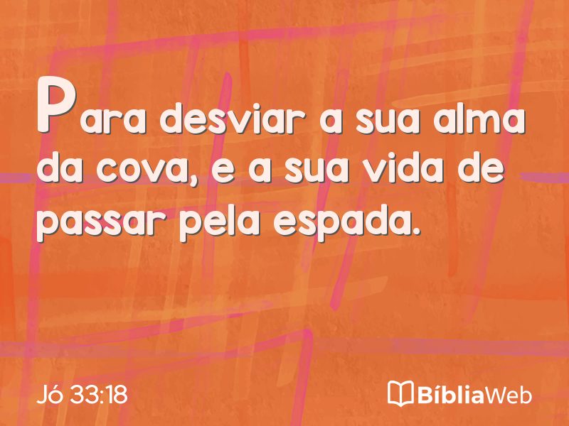 Jó 33:18 em imagem para compartilhar