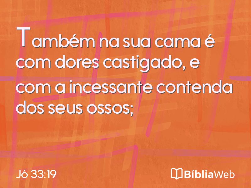 Jó 33:19 em imagem para compartilhar
