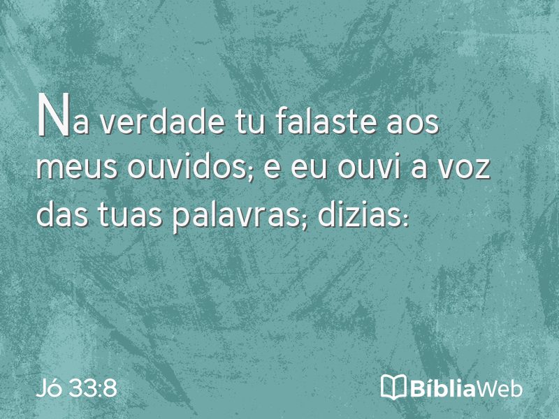 Jó 33:8 em imagem para compartilhar