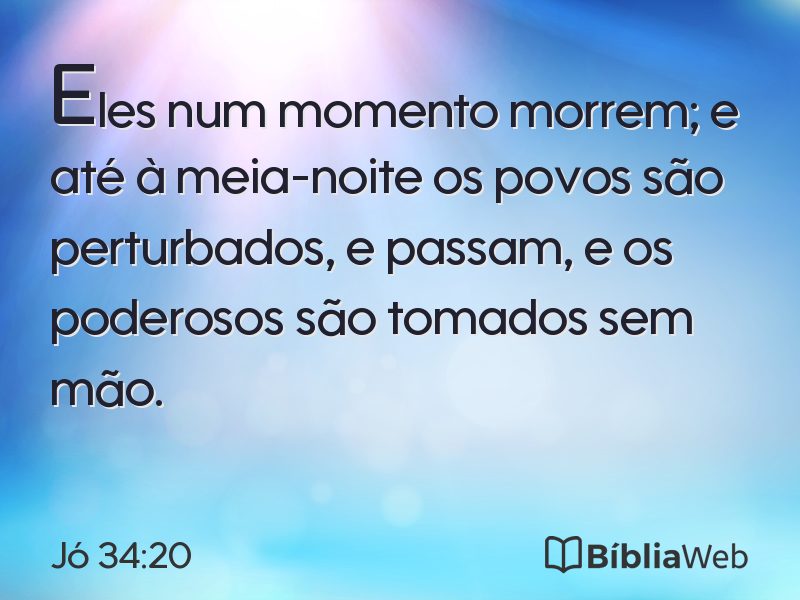 Jó 34:20 em imagem para compartilhar