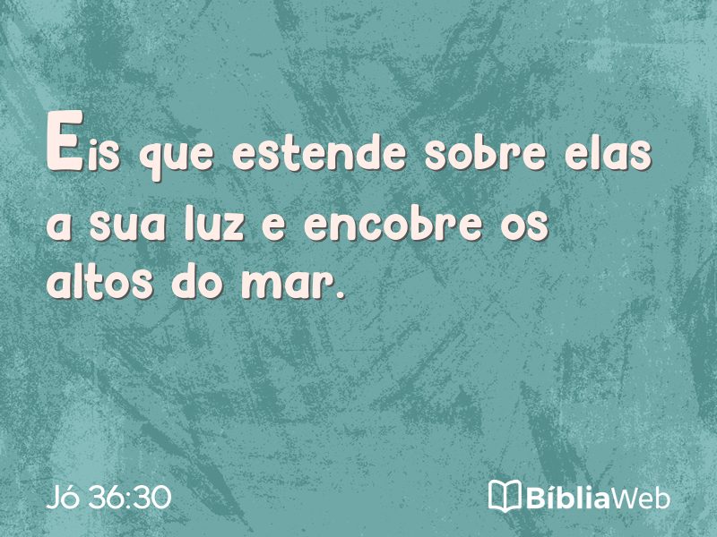 Jó 36:30 em imagem para compartilhar