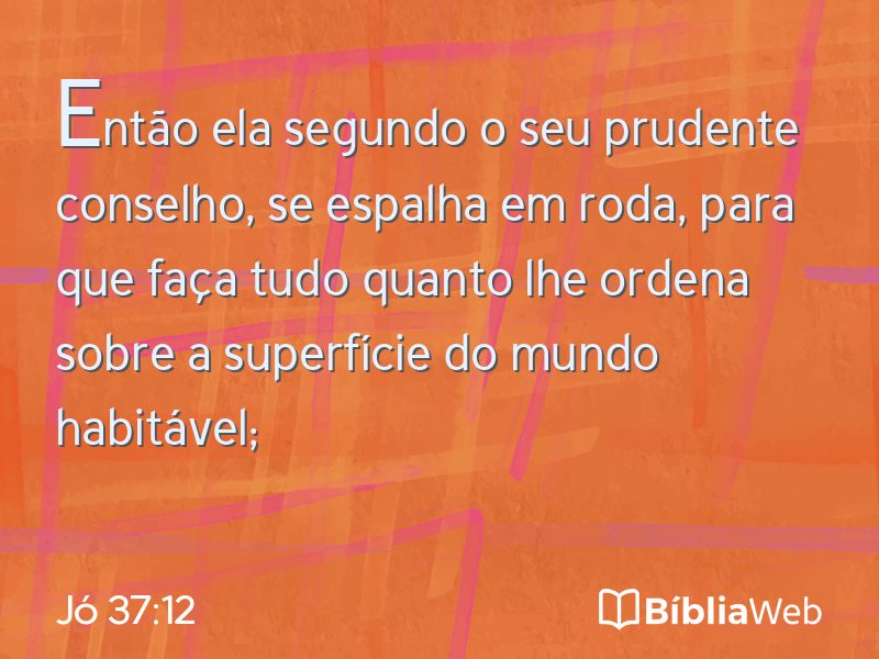 Jó 37:12 em imagem para compartilhar