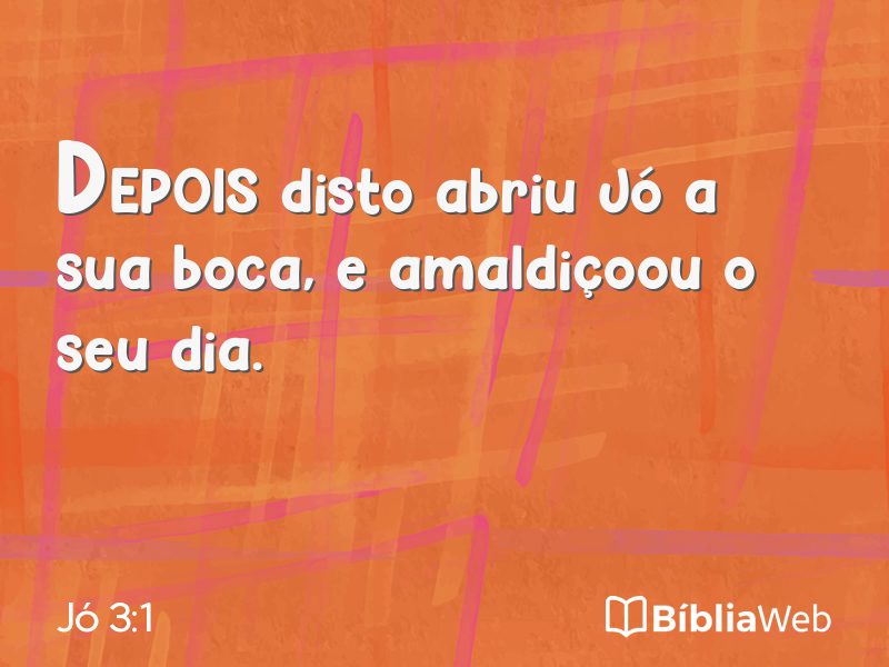 Jó 3:1 em imagem para compartilhar