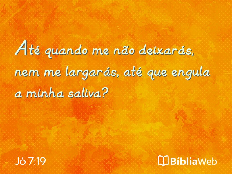 Jó 7:19 em imagem para compartilhar