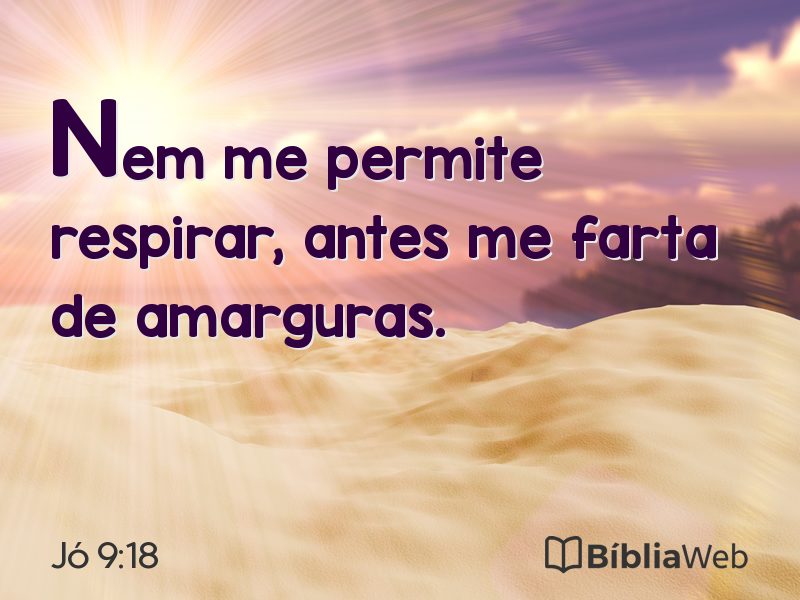 Jó 9:18 em imagem para compartilhar