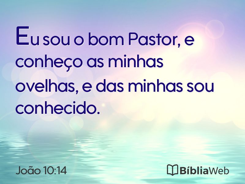 João 10:14 em imagem para compartilhar