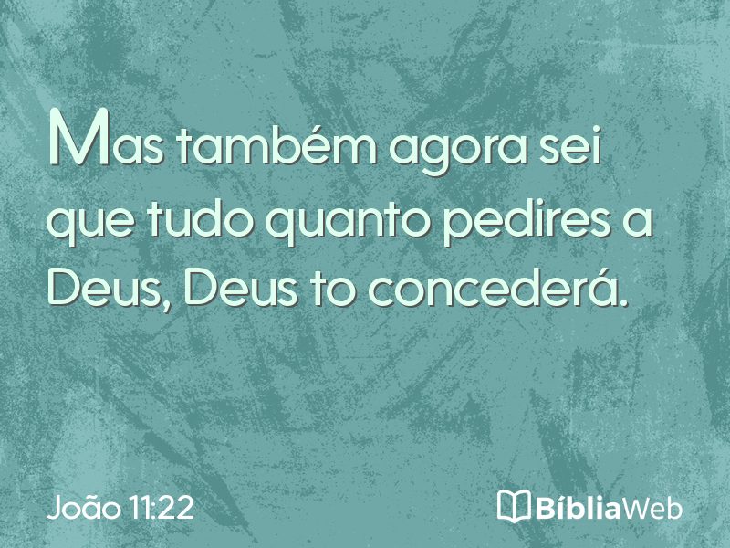 João 11:22 em imagem para compartilhar