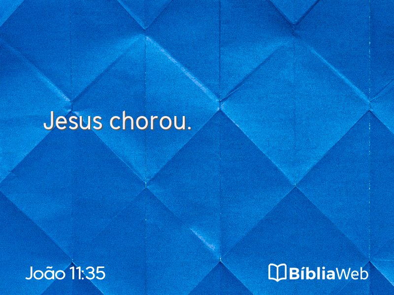 João 11:35 em imagem para compartilhar