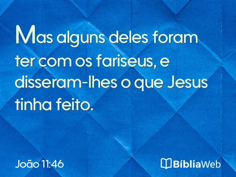 João 11:46 em imagem para compartilhar