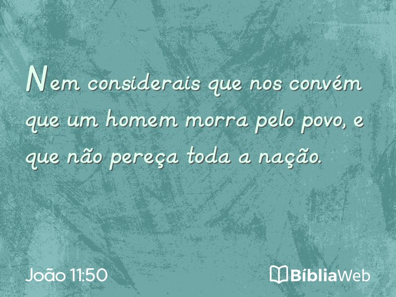 João 11:50 em imagem para compartilhar