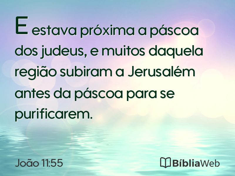 João 11:55 em imagem para compartilhar