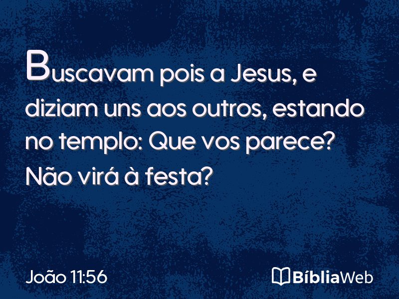 João 11:56 em imagem para compartilhar