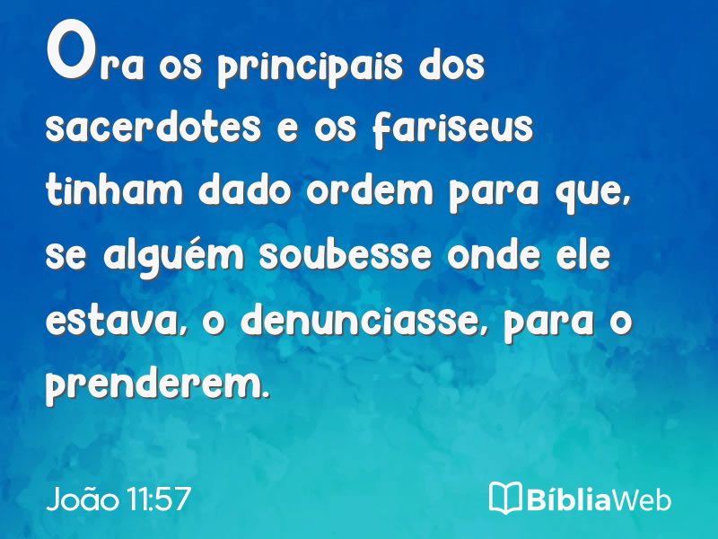 João 11:57 em imagem para compartilhar