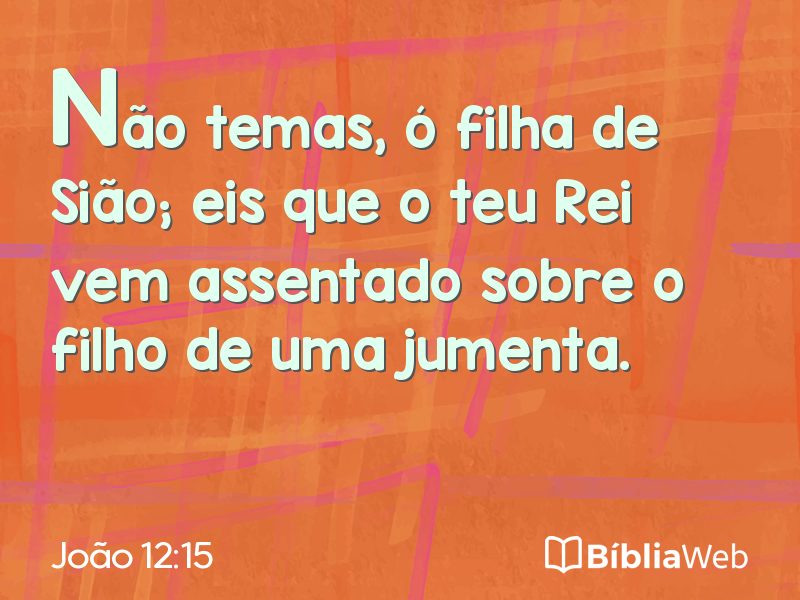 João 12:15 em imagem para compartilhar