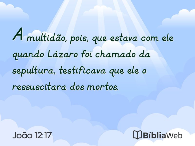 João 12:17 em imagem para compartilhar