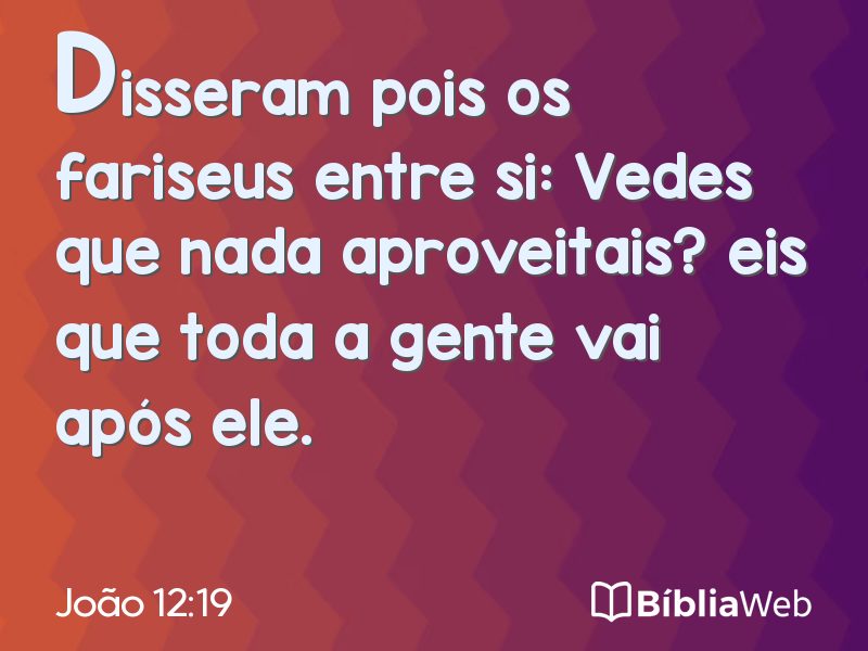 João 12:19 em imagem para compartilhar