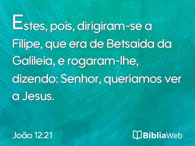 João 12:21 em imagem para compartilhar