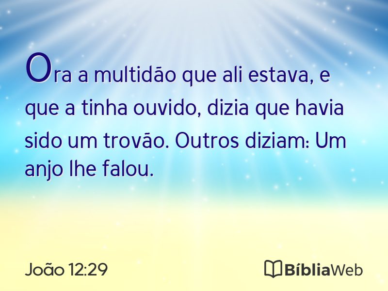 João 12:29 em imagem para compartilhar