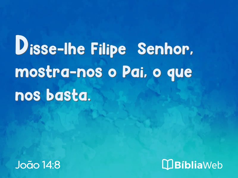 João 14:8 em imagem para compartilhar