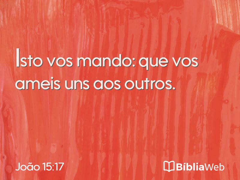 João 15:17 em imagem para compartilhar