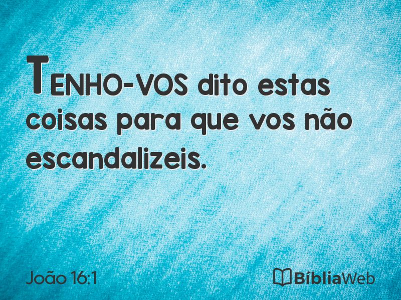 João 16:1 em imagem para compartilhar