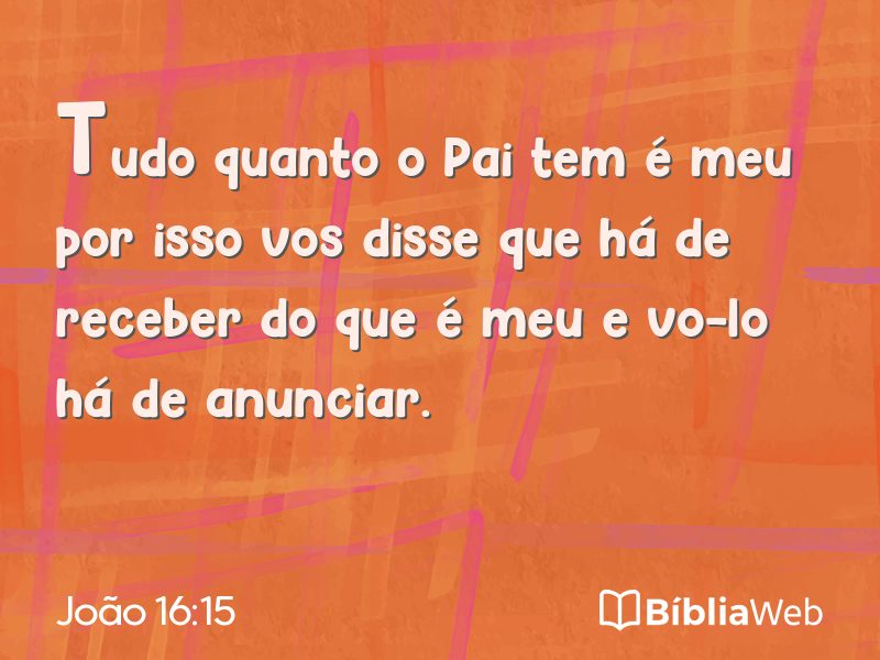 João 16:15 em imagem para compartilhar
