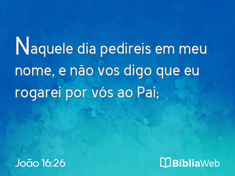 João 16:26 em imagem para compartilhar