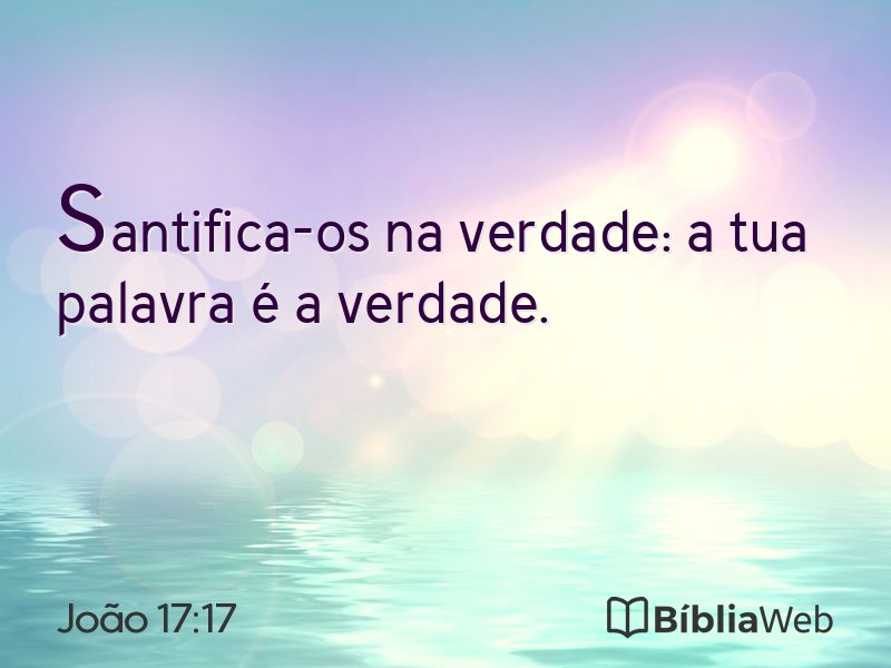 João 17:17 em imagem para compartilhar