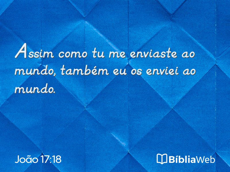 João 17:18 em imagem para compartilhar