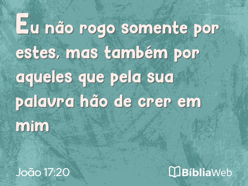 João 17:20 em imagem para compartilhar