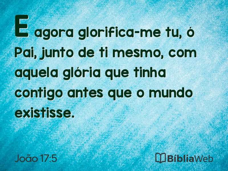 João 17:5 em imagem para compartilhar
