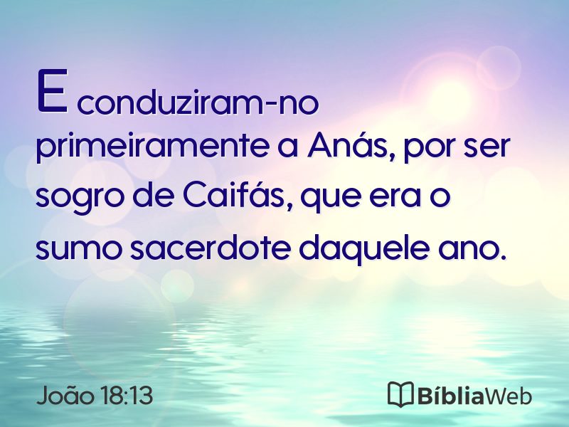 João 18:13 em imagem para compartilhar