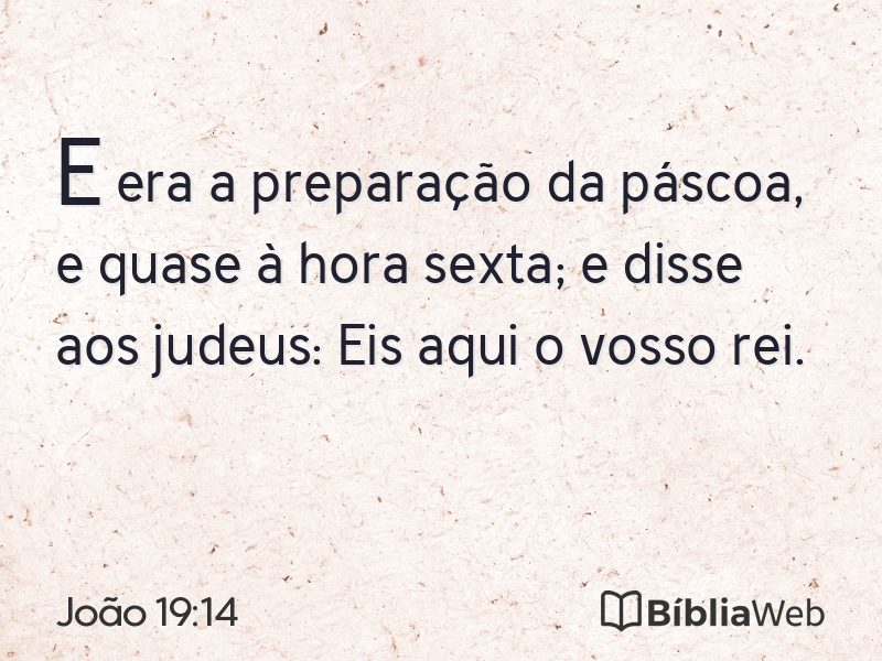 João 19:14 em imagem para compartilhar