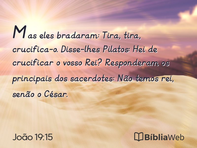 João 19:15 em imagem para compartilhar