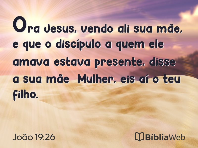 João 19:26 em imagem para compartilhar