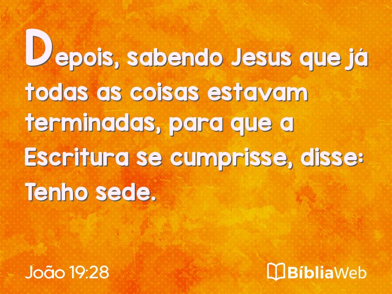 João 19:28 em imagem para compartilhar
