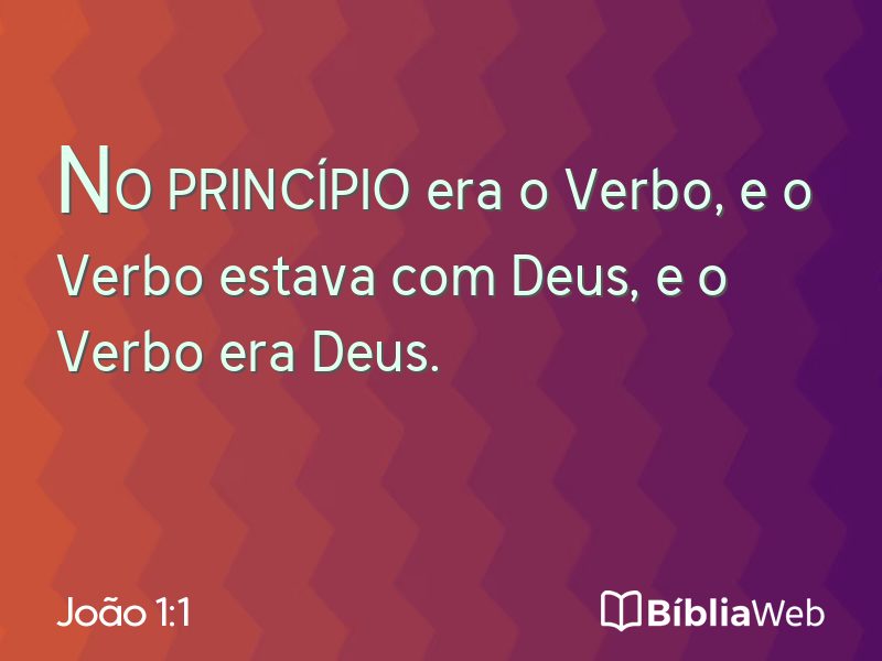 João 1:1 em imagem para compartilhar