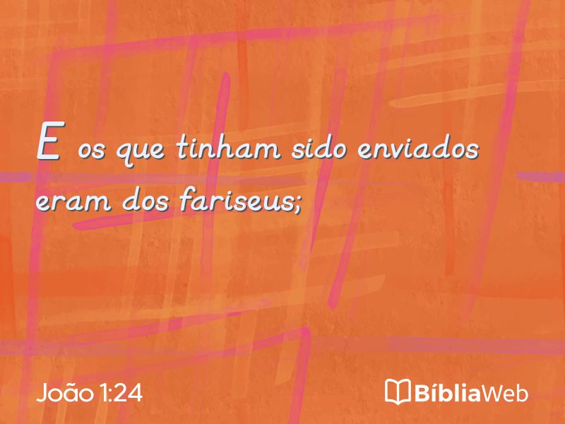 João 1:24 em imagem para compartilhar