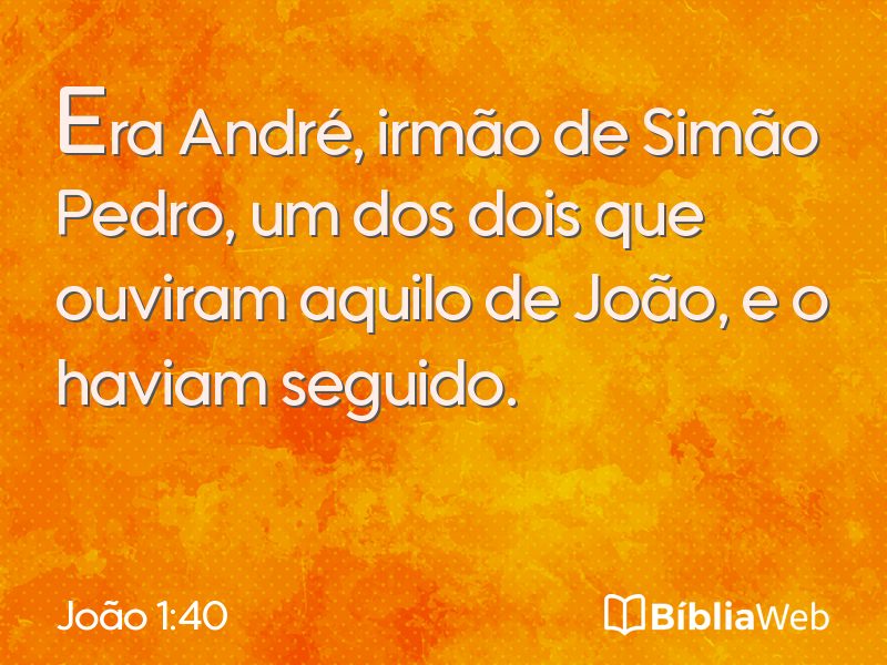 João 1:40 em imagem para compartilhar