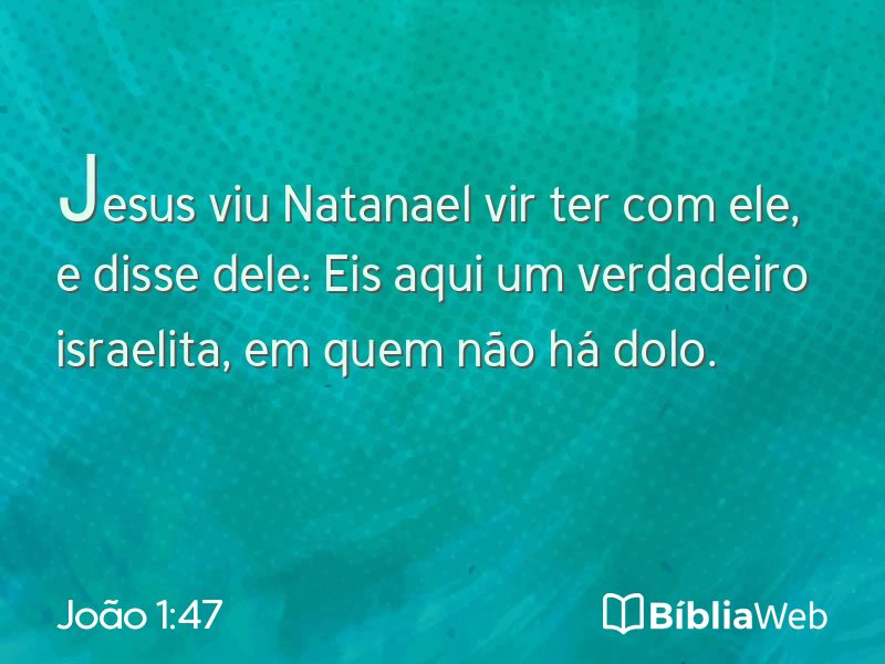 João 1:47 em imagem para compartilhar